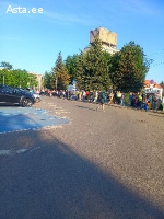 Очередь на границе Нарва-Ивангород